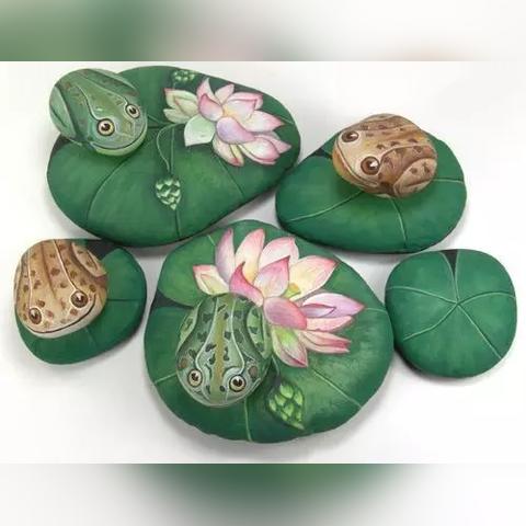 (石头艺术画风景简单初级)探寻自然之美：100 幅简单石头画带给你不一样的视觉享受