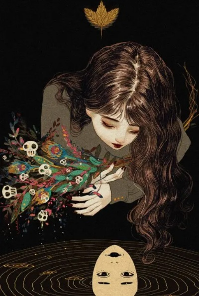 神秘诡秘少女：隐藏在黑暗中的秘密与谎言，勾引着人们的好奇心。